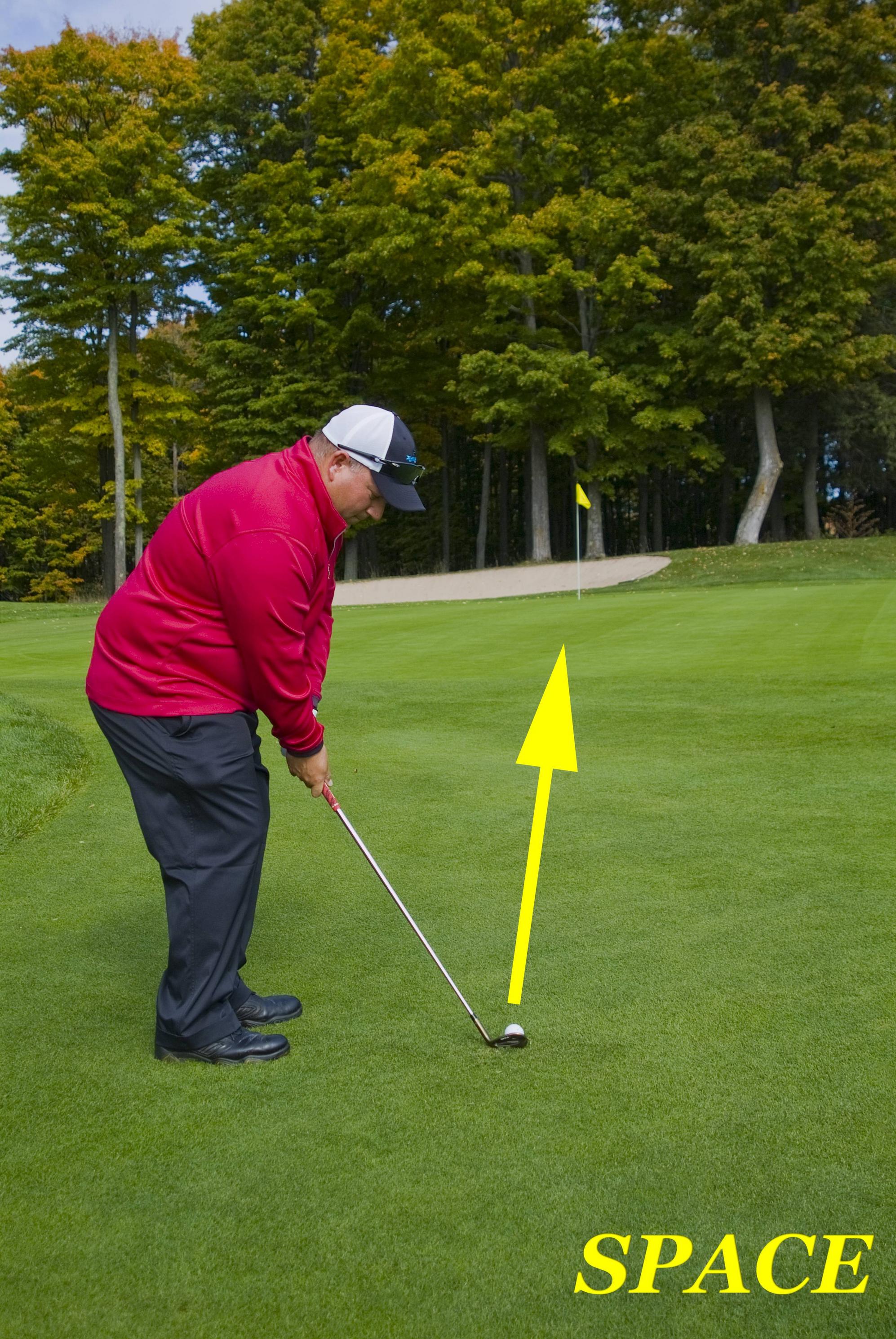 How to Line Up a Golf Shot With a Putting Line
